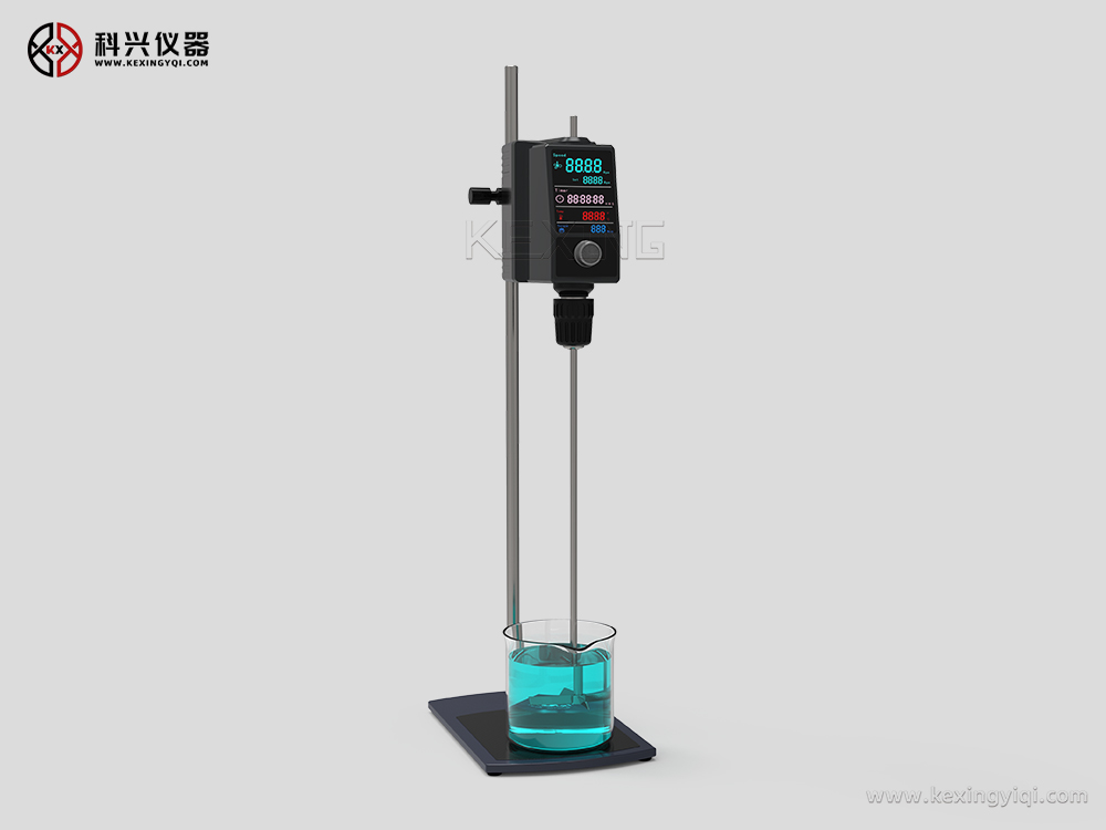 頂置式電動攪拌器側面